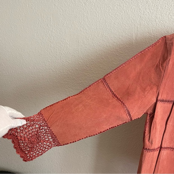 NWT Vintage Robert Louis Fashion 100% Suede Leather Suit Coat & Pants - Picture 6 of 13